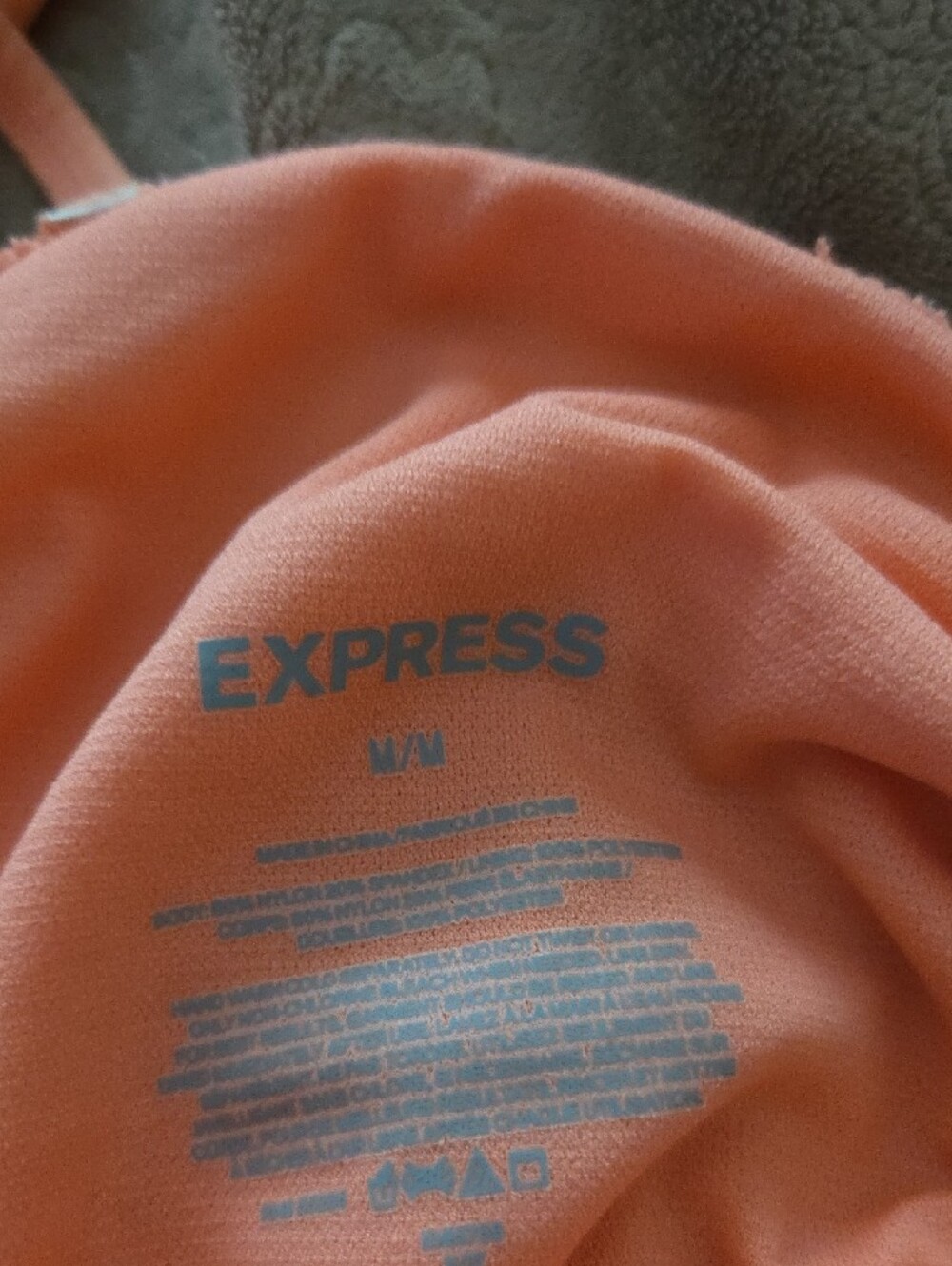 Express Coral Ruffle Bikini Set - Picture 5 of 9